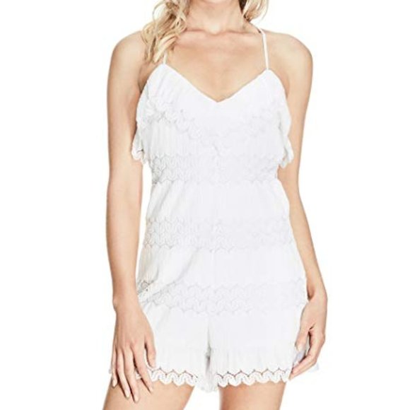 Guess Lace Romper White Size S - Picture 1 of 5